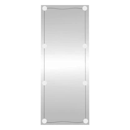 Wall Mirror with LED Lights 40x100 cm Glass Rectangle