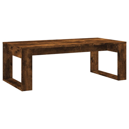 Coffee Table Smoked Oak 102x50x35 cm Engineered Wood