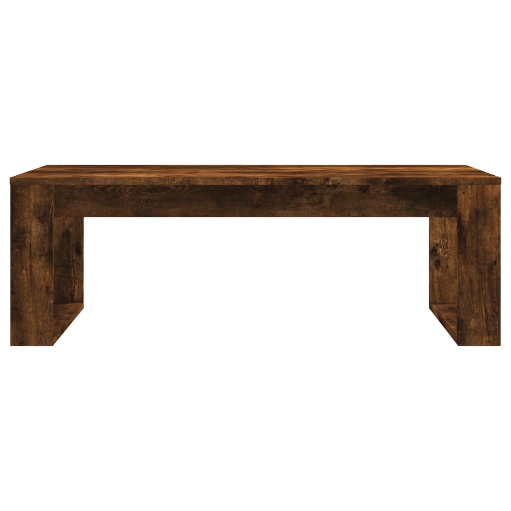 Coffee Table Smoked Oak 102x50x35 cm Engineered Wood