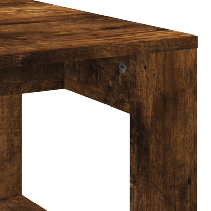 Coffee Table Smoked Oak 102x50x35 cm Engineered Wood