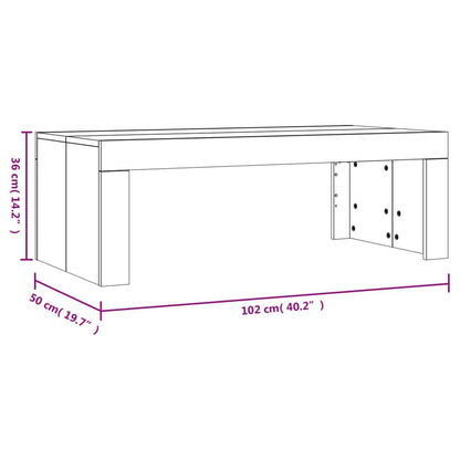 Coffee Table Sonoma Oak 102x50x36 cm Engineered Wood