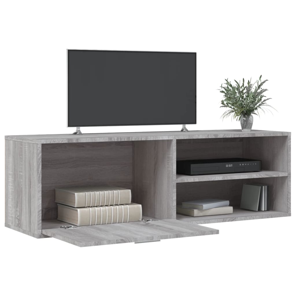 TV Cabinet Grey Sonoma 120x34x37 cm Engineered Wood