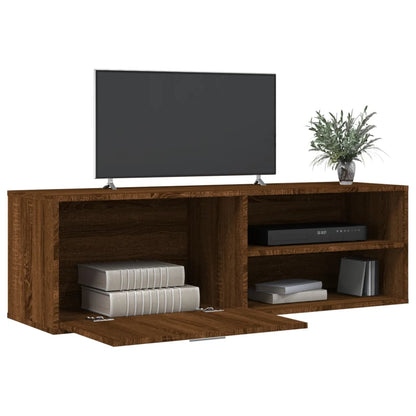 TV Cabinet Brown Oak 120x34x37 cm Engineered Wood