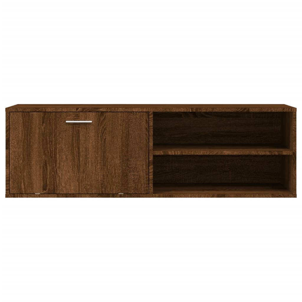 TV Cabinet Brown Oak 120x34x37 cm Engineered Wood