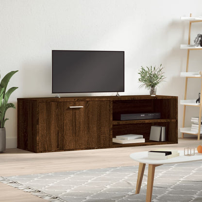 TV Cabinet Brown Oak 120x34x37 cm Engineered Wood