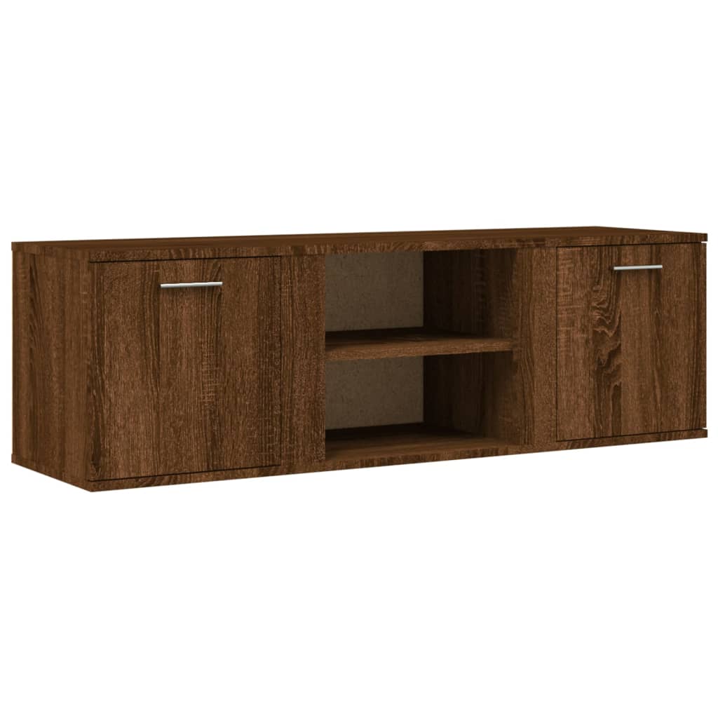 TV Cabinet Brown Oak 120x34x37 cm Engineered Wood