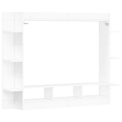 TV Cabinet White 152x22x113 cm Engineered Wood