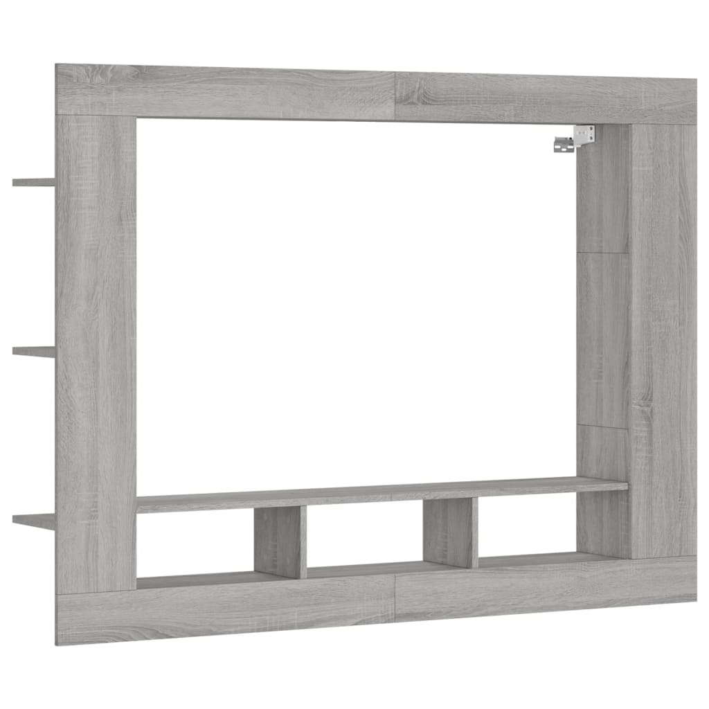 TV Cabinet Grey Sonoma 152x22x113 cm Engineered Wood