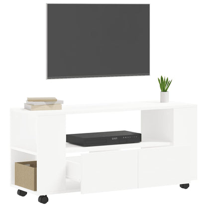 TV Cabinet White 102x34.5x43 cm Engineered Wood