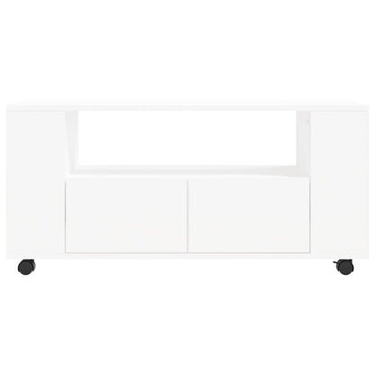 TV Cabinet White 102x34.5x43 cm Engineered Wood