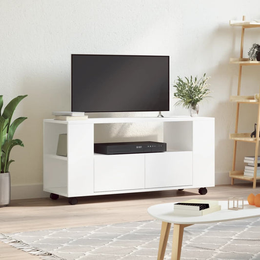 TV Cabinet White 102x34.5x43 cm Engineered Wood