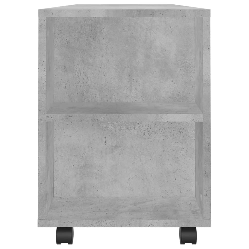 TV Cabinet Concrete Grey 102x34.5x43 cm Engineered Wood