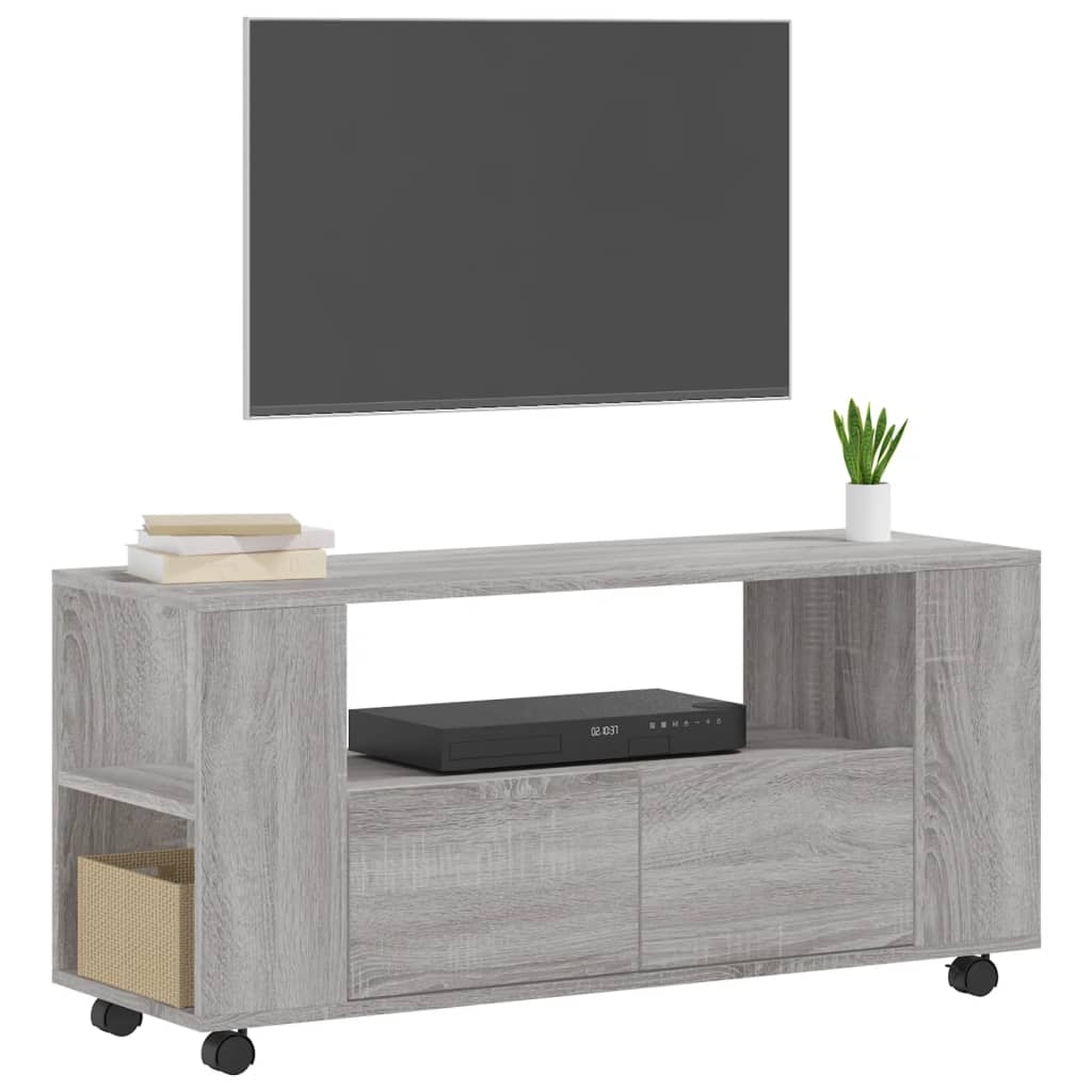 TV Cabinet Grey Sonoma 102x34.5x43 cm Engineered Wood