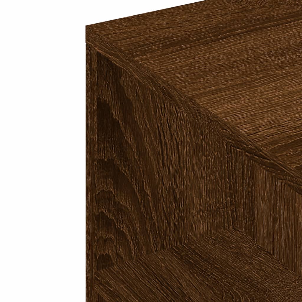 TV Cabinet Brown Oak 102x34.5x43 cm Engineered Wood