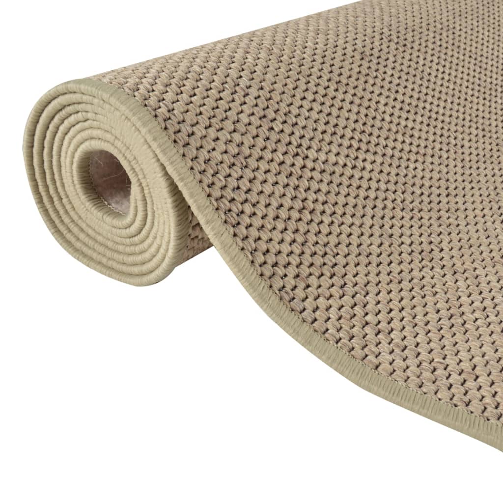 Carpet Runner Sisal Look Sand 80x400 cm