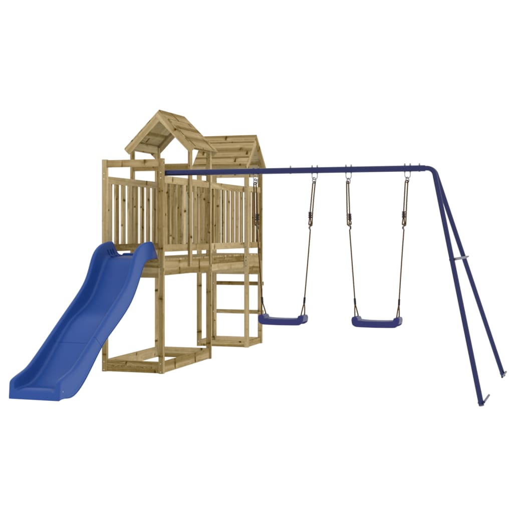 Outdoor Playset Solid Wood Pine