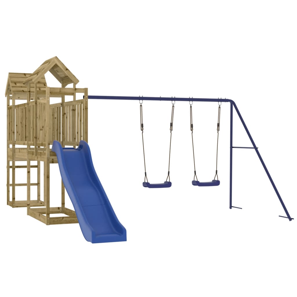 Outdoor Playset Solid Wood Pine