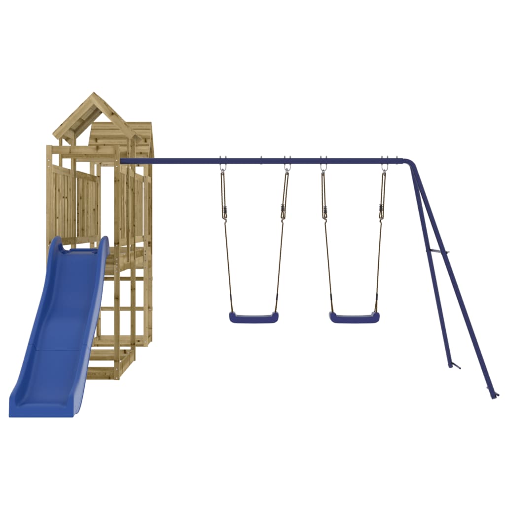 Outdoor Playset Solid Wood Pine