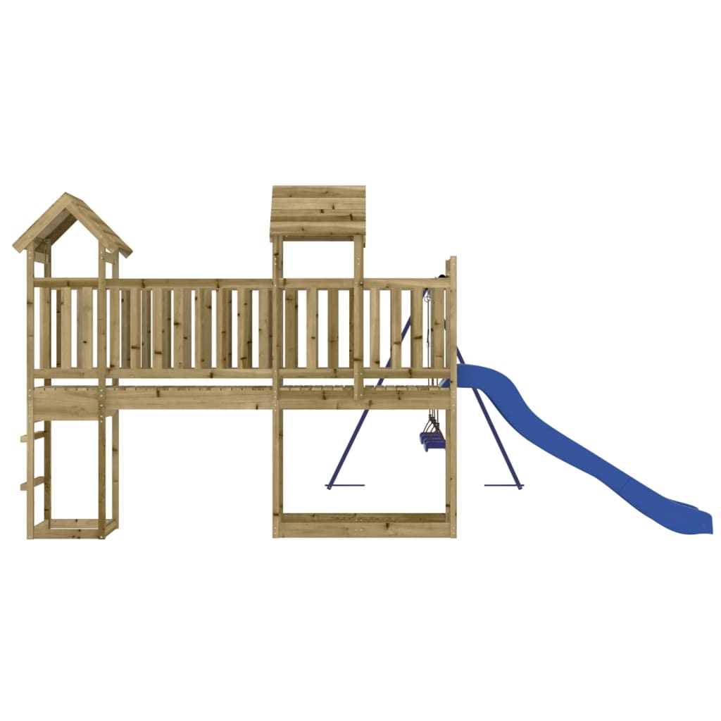 Outdoor Playset Solid Wood Pine