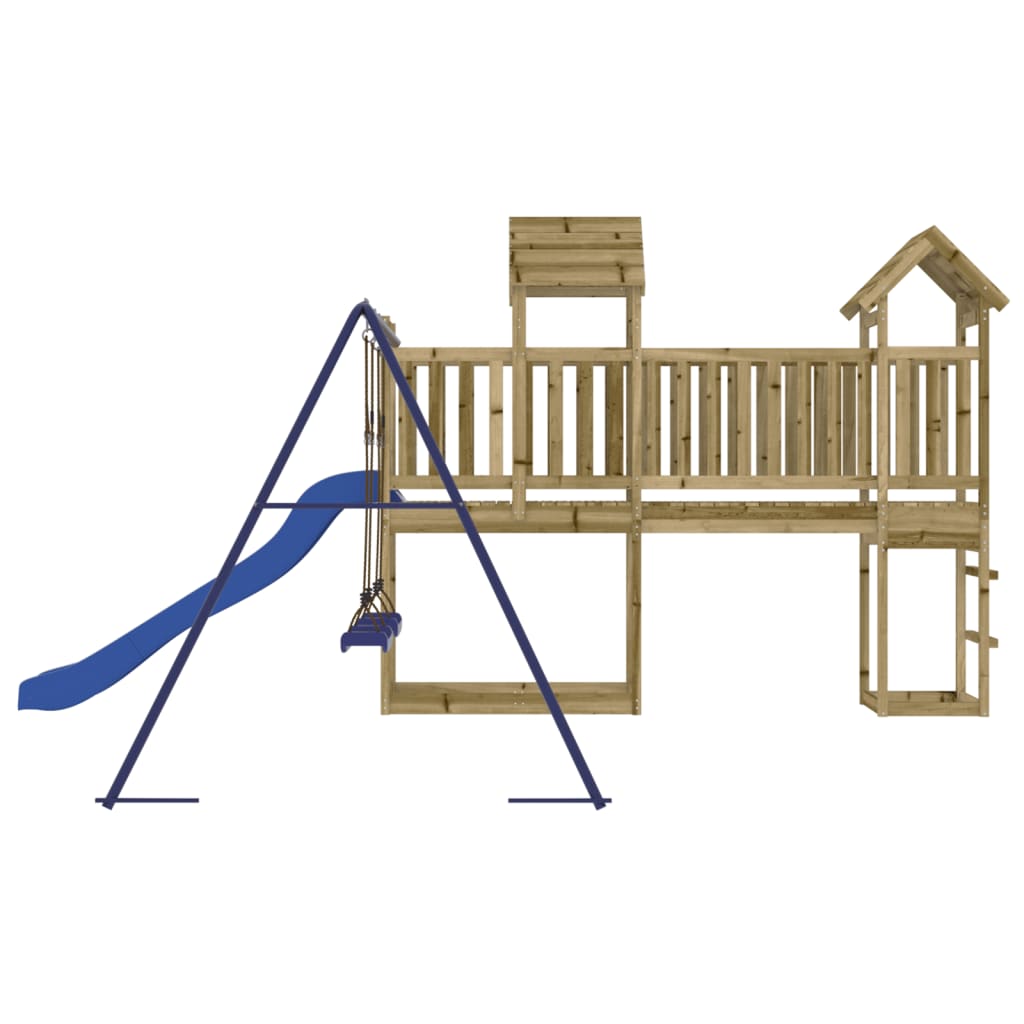 Outdoor Playset Solid Wood Pine