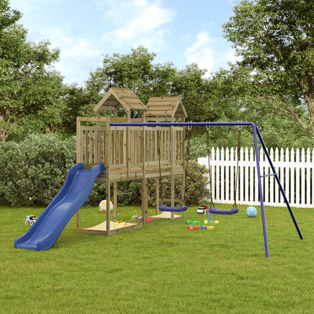 Outdoor Playset Solid Wood Pine