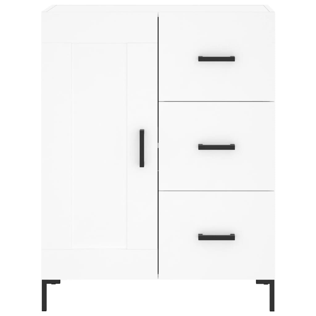 Highboard White 69.5x34x180 cm Engineered Wood