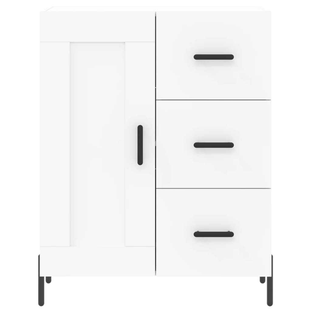 Highboard White 69.5x34x180 cm Engineered Wood