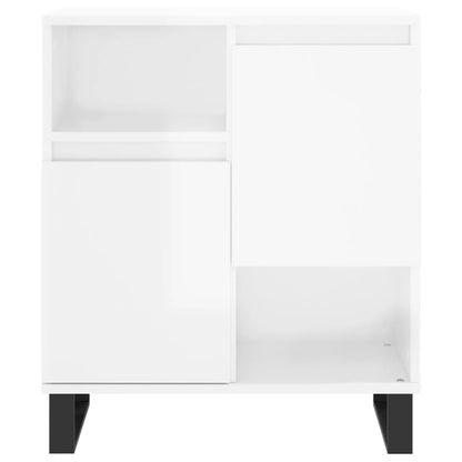 Sideboards 3 pcs High Gloss White Engineered Wood