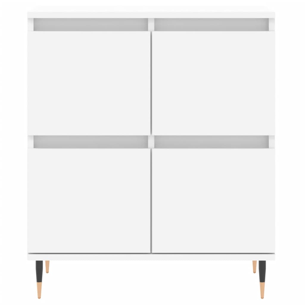 Sideboards 2 pcs White Engineered Wood