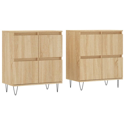 Sideboards 2 pcs Sonoma Oak Engineered Wood