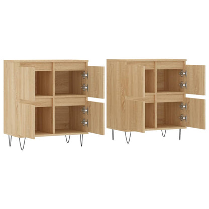 Sideboards 2 pcs Sonoma Oak Engineered Wood