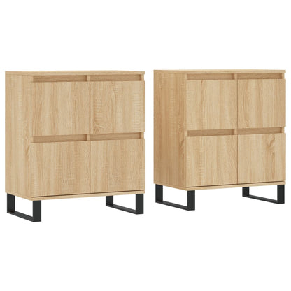 Sideboards 2 pcs Sonoma Oak Engineered Wood