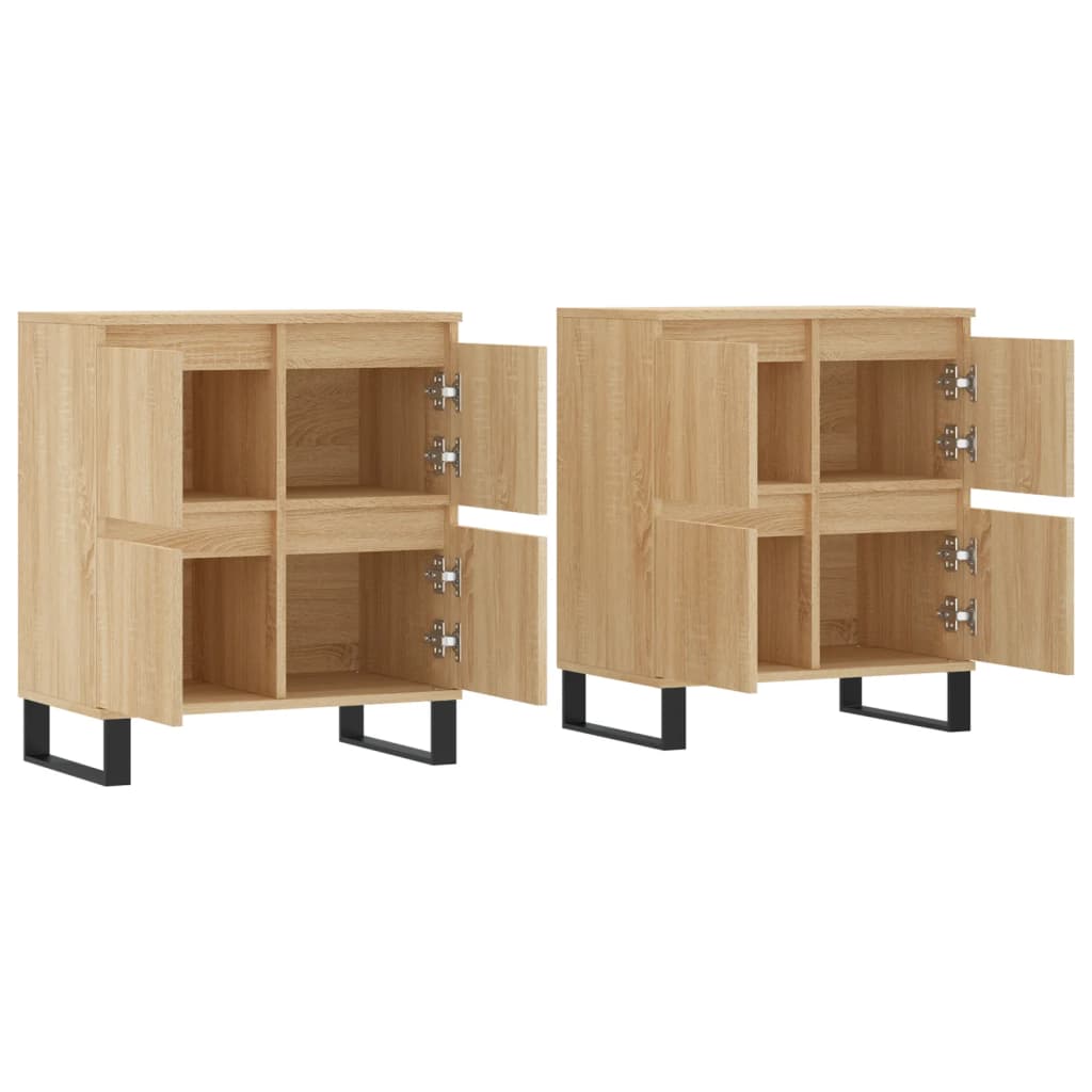 Sideboards 2 pcs Sonoma Oak Engineered Wood