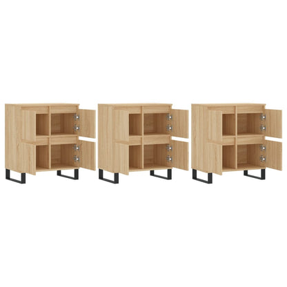 Sideboards 3 pcs Sonoma Oak Engineered Wood