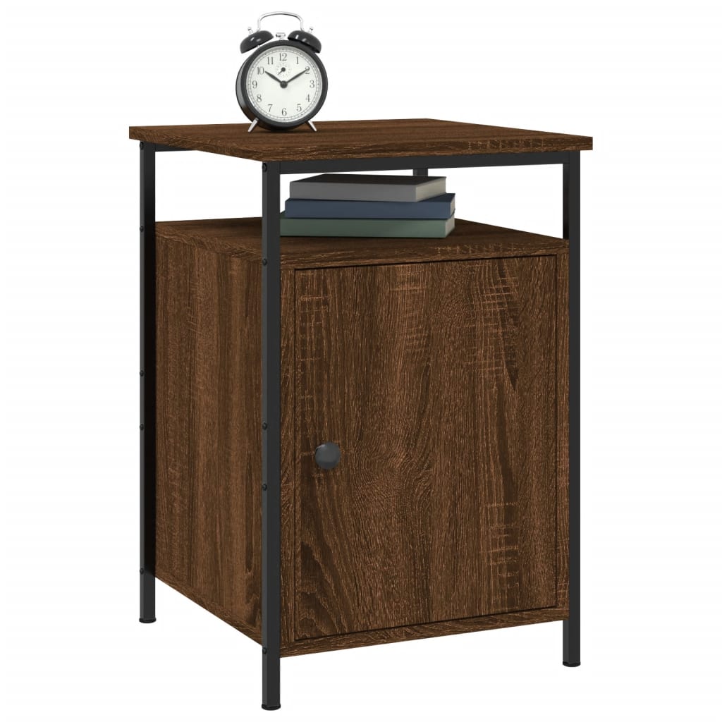 Bedside Cabinets 2 pcs Brown Oak 40x42x60 cm Engineered Wood