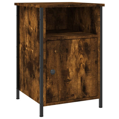 Bedside Cabinet Smoked Oak 40x42x60 cm Engineered Wood