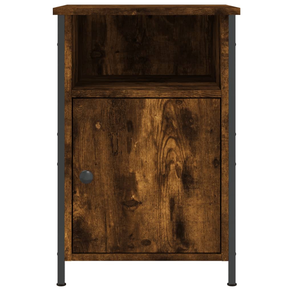 Bedside Cabinet Smoked Oak 40x42x60 cm Engineered Wood