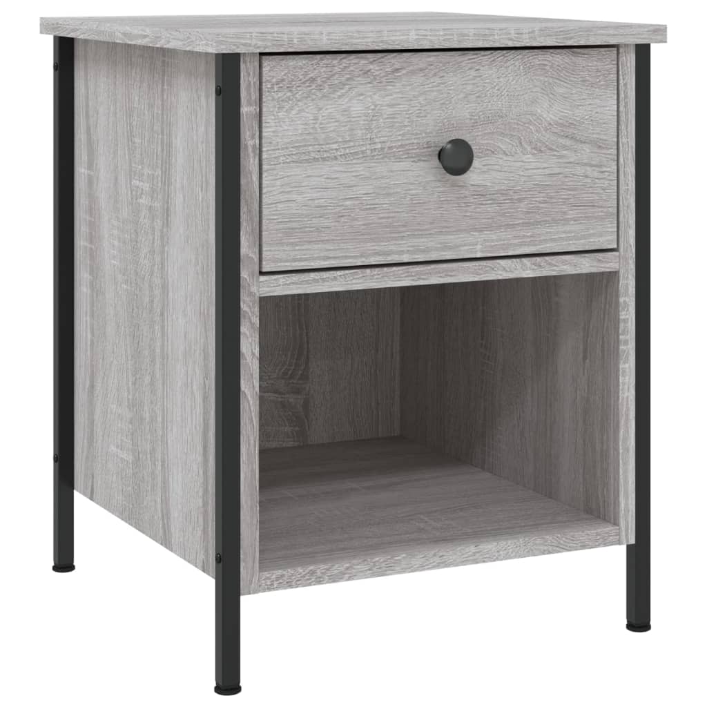 Bedside Cabinet Grey Sonoma 40x42x50 cm Engineered Wood