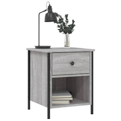 Bedside Cabinet Grey Sonoma 40x42x50 cm Engineered Wood