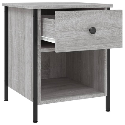 Bedside Cabinet Grey Sonoma 40x42x50 cm Engineered Wood