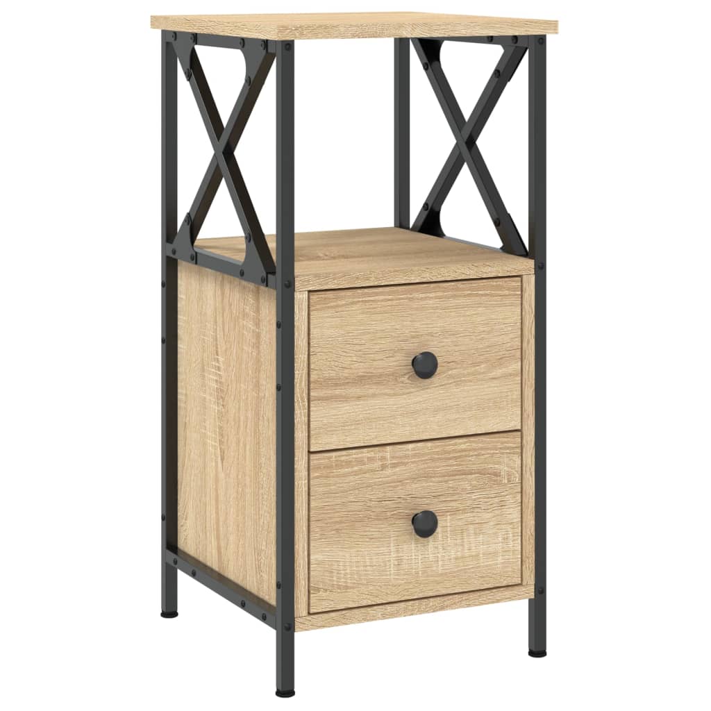 Bedside Cabinet Sonoma Oak 34x35.5x70 cm Engineered Wood