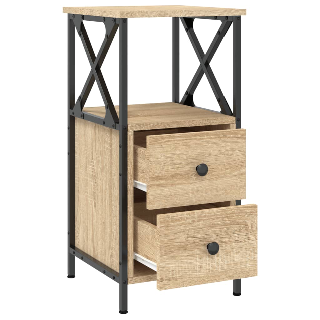 Bedside Cabinet Sonoma Oak 34x35.5x70 cm Engineered Wood