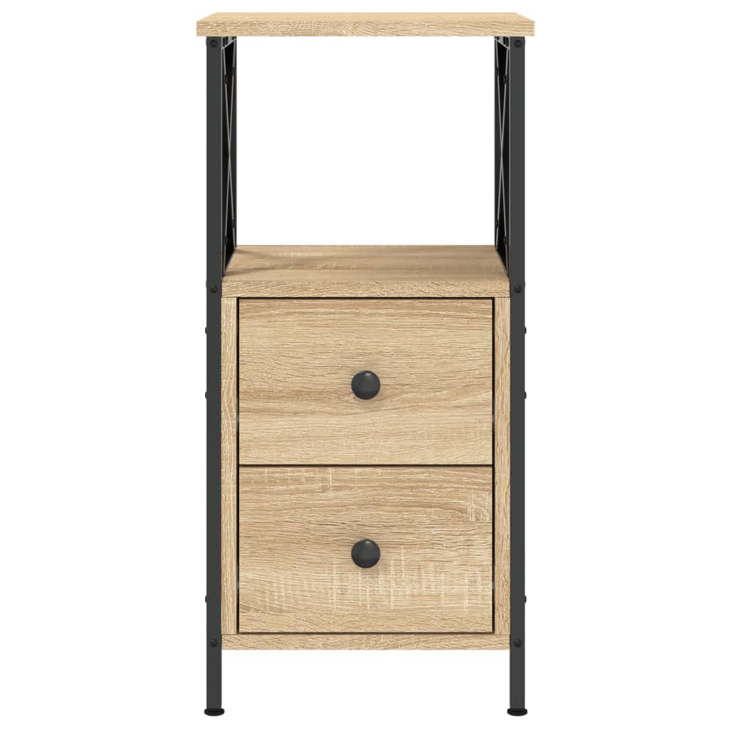 Bedside Cabinet Sonoma Oak 34x35.5x70 cm Engineered Wood