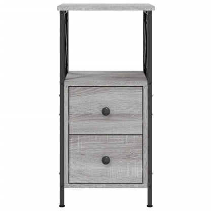 Bedside Cabinet Grey Sonoma 34x35.5x70 cm Engineered Wood