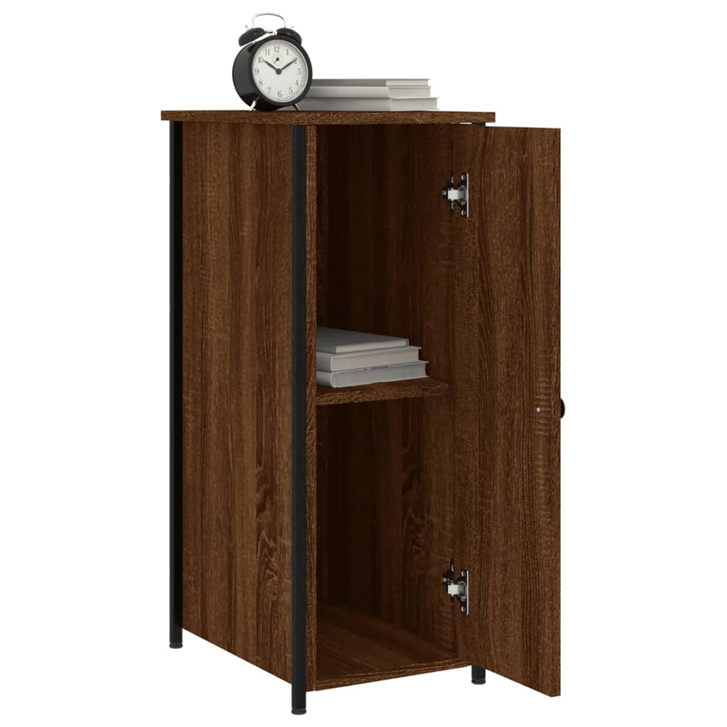 Bedside Cabinets 2 pcs Brown Oak 32x42x80 cm Engineered Wood