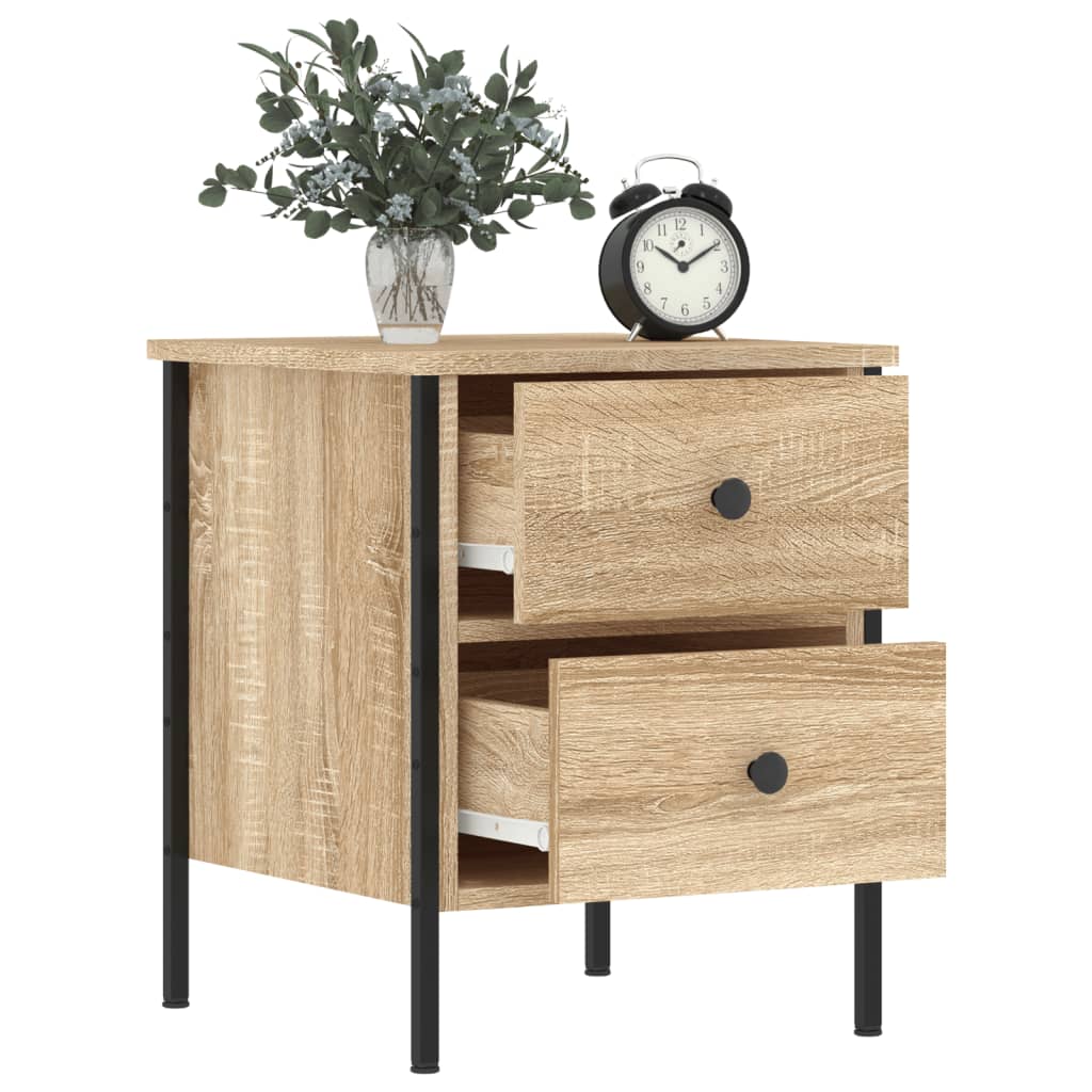 Bedside Cabinet Sonoma Oak 40x42x50 cm Engineered Wood