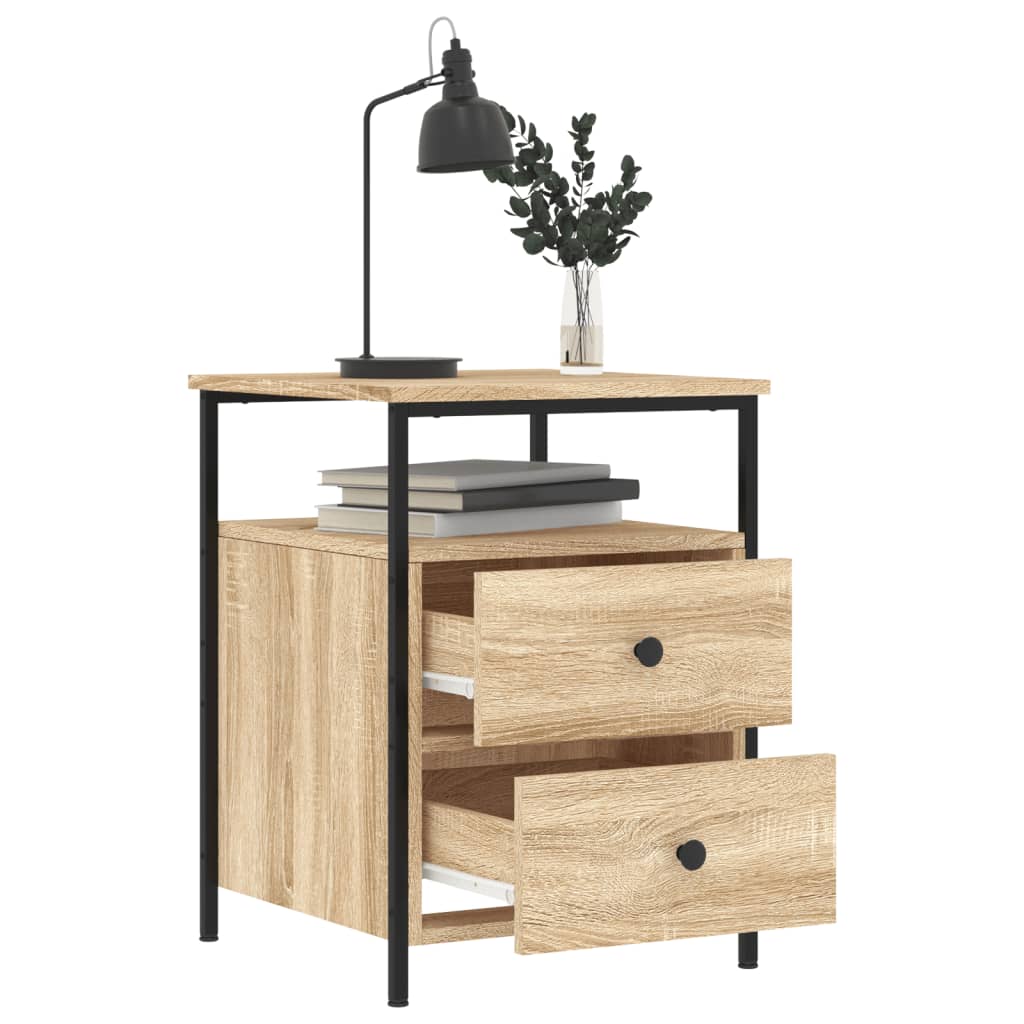 Bedside Cabinet Sonoma Oak 44x45x60 cm Engineered Wood