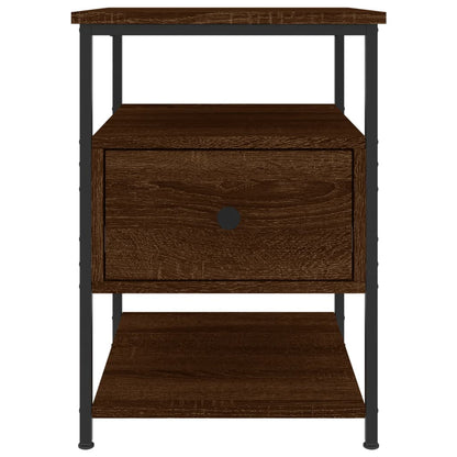 Bedside Cabinets 2 pcs Brown Oak 40x42x56 cm Engineered Wood