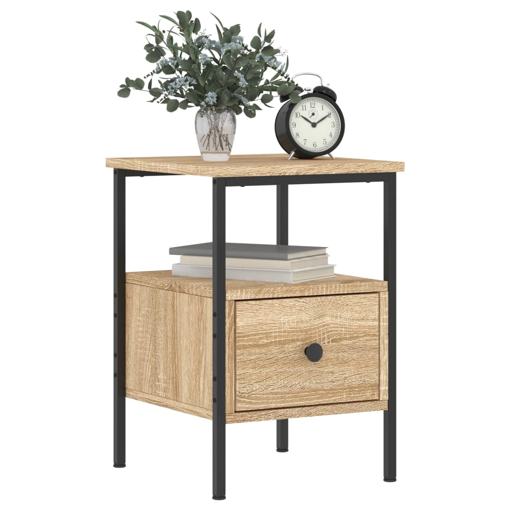 Bedside Cabinet Sonoma Oak 34x36x50 cm Engineered Wood