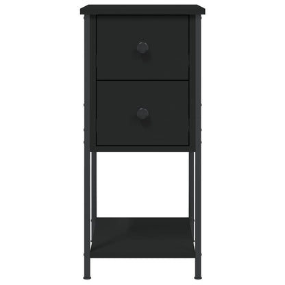 Bedside Cabinet Black 32x42x70 cm Engineered Wood